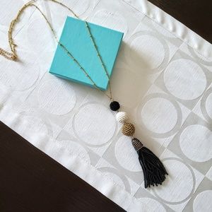 Beaded Tassel Necklace